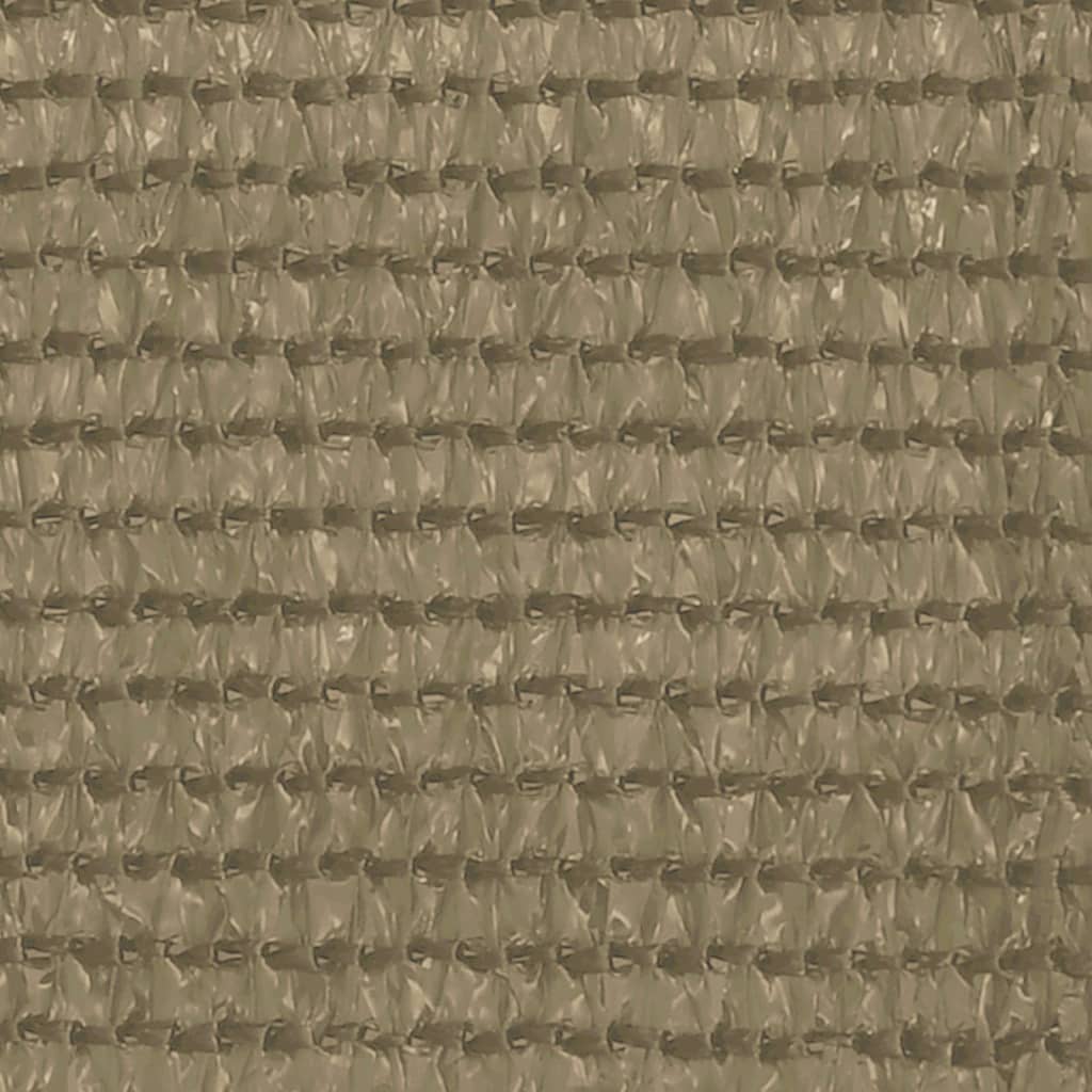 VIDAXL -Balkon -Bildschirm 120x500 cm HDPE Taupe
