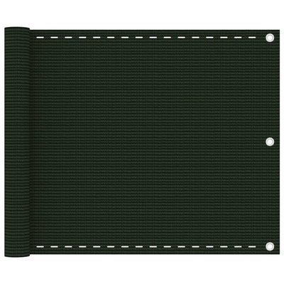 Vidaxl Balkon Bildschirm 75x300 cm HDPE Donkergroen