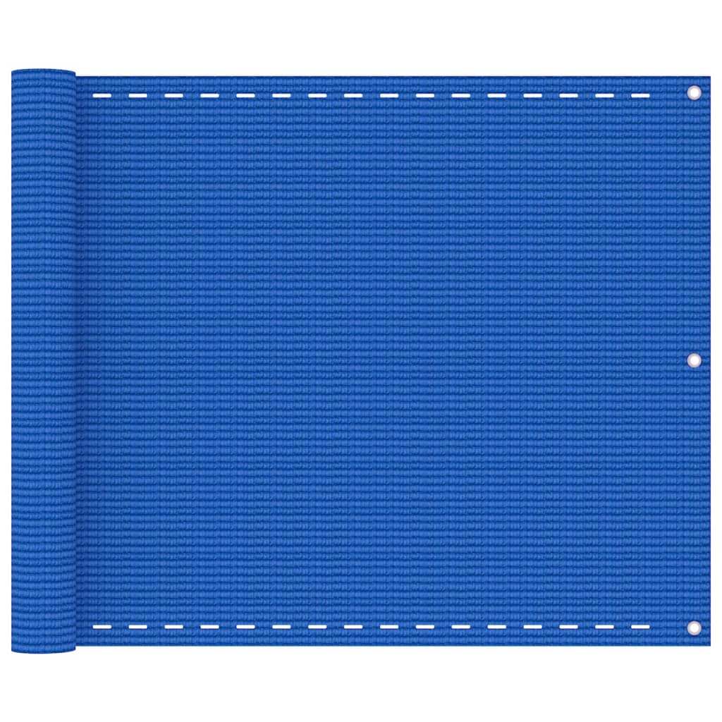 Vidaxl Balkon Bildschirm 75x500 cm HDPE Blau