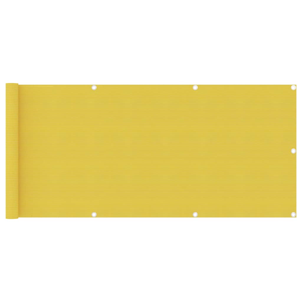 Vidaxl Balkon Bildschirm 75x300 cm HDPE Gelb