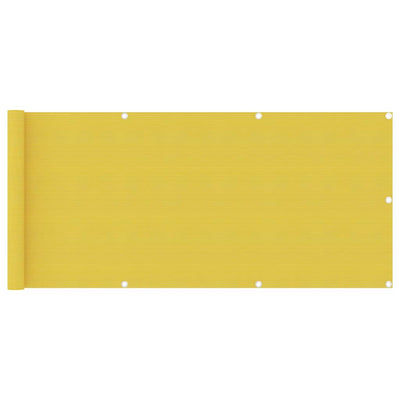 Vidaxl Balkon Bildschirm 75x400 cm HDPE Gelb