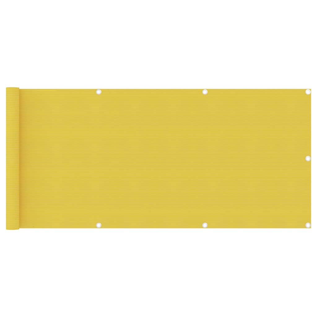 Vidaxl Balkon Bildschirm 75x500 cm HDPE Gelb