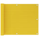 Vidaxl Balkon Bildschirm 75x600 cm HDPE Gelb