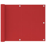 Vidaxl Balkon Bildschirm 75x600 cm HDPE -Rot - afbeelding 1