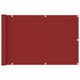 Vidaxl Balkon Bildschirm 90x400 cm HDPE -Rot