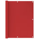 Vidaxl Balkon Bildschirm 120x300 cm HDPE -Rot