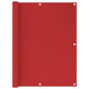 VIDAXL -Balkon -Bildschirm 120x500 cm HDPE -Rot