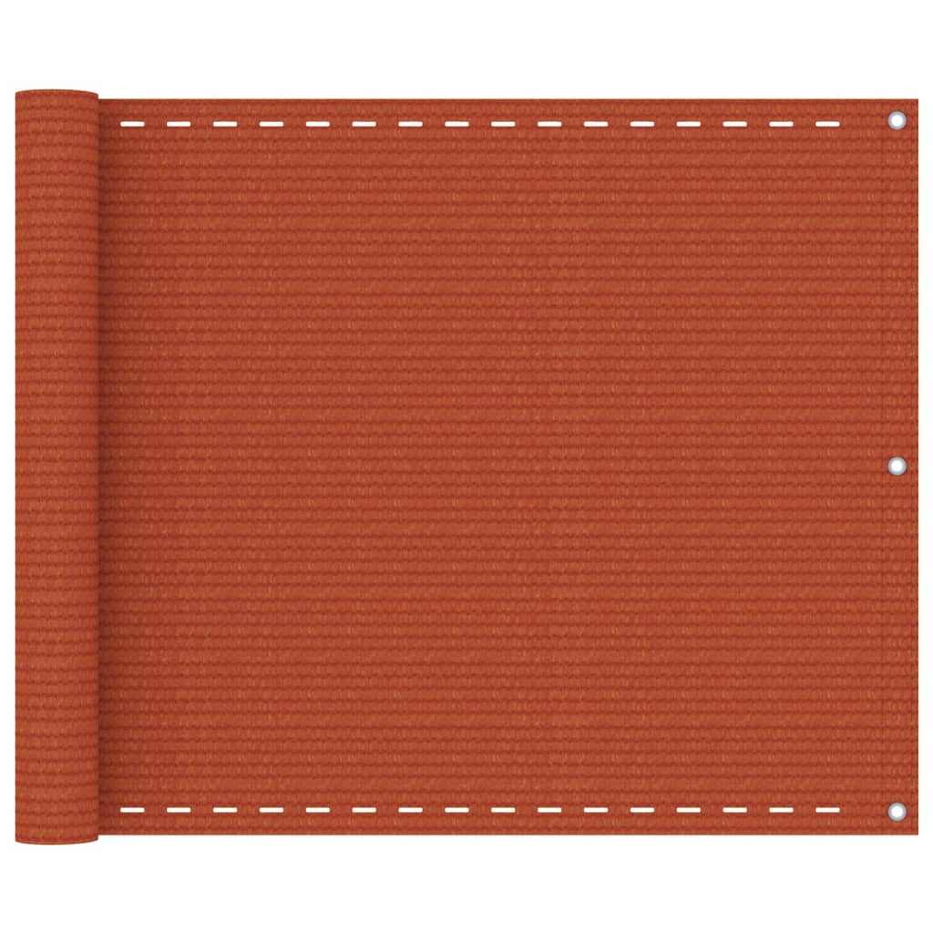Vidaxl Balkon Bildschirm 75x300 cm HDPE Oranje