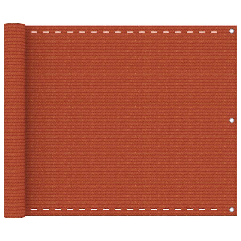 Vidaxl Balkon Bildschirm 75x400 cm HDPE Oranje
