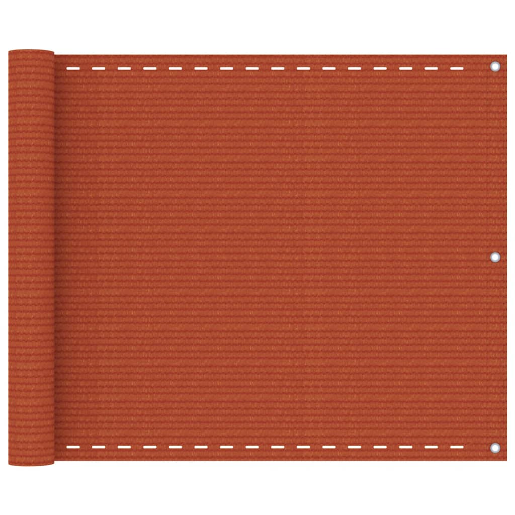 Vidaxl Balkon Bildschirm 75x600 cm HDPE Oranje