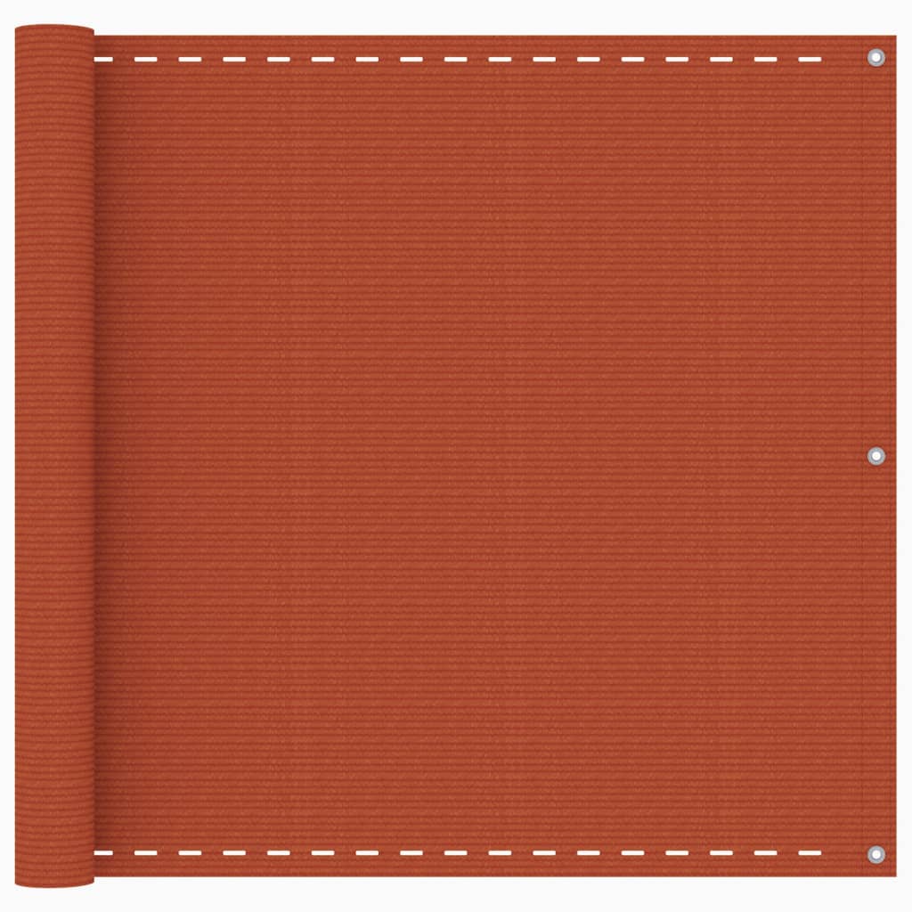 Vidaxl Balkon Bildschirm 90x400 cm HDPE Oranje