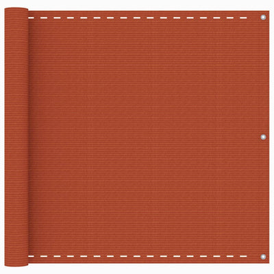 Vidaxl Balkon Bildschirm 90x500 cm HDPE Oranje