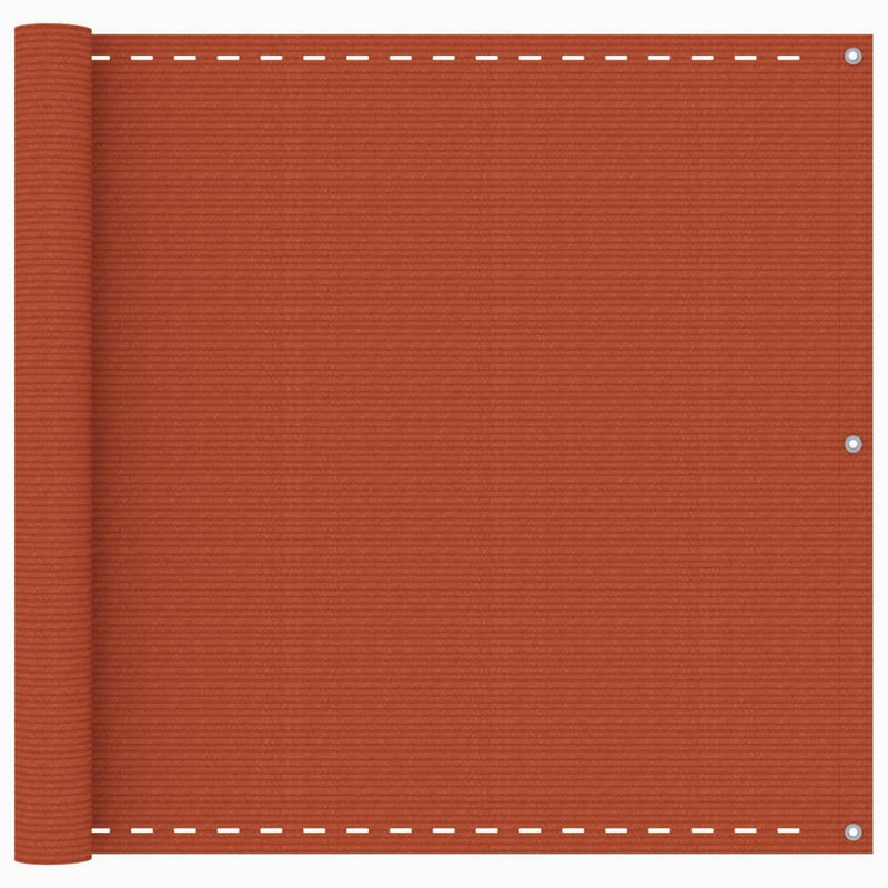 Vidaxl Balkon Bildschirm 90x500 cm HDPE Oranje