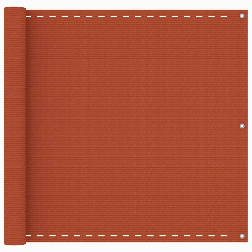 Vidaxl Balkon Bildschirm 90x600 cm HDPE Oranje
