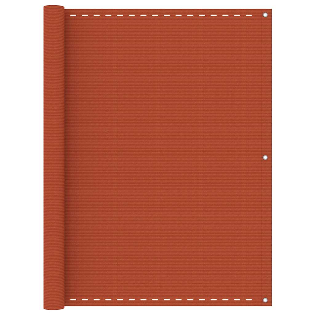 Vidaxl Balkon Bildschirm 120x500 cm HDPE Oranje