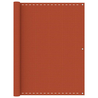 Vidaxl Balkon Bildschirm 120x500 cm HDPE Oranje