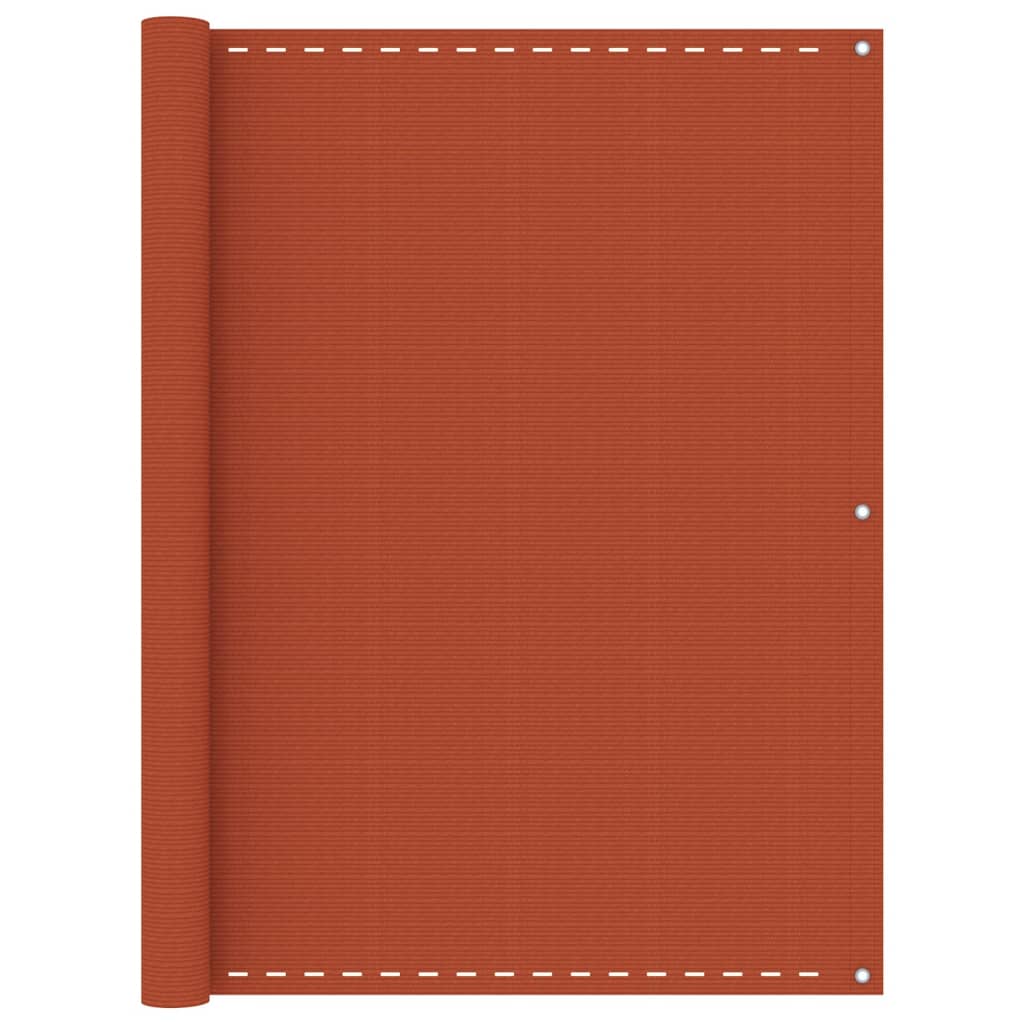 Vidaxl Balkon Bildschirm 120x600 cm HDPE Oranje
