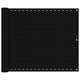 Vidaxl Balkon Bildschirm 75x400 cm HDPE Schwarz