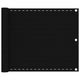 Vidaxl Balkon Bildschirm 75x500 cm HDPE Schwarz