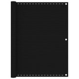 Vidaxl Balkon Bildschirm 120x500 cm HDPE Schwarz - afbeelding 1