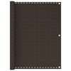 Vidaxl Balkon Bildschirm 120x400 cm HDPE -Braun