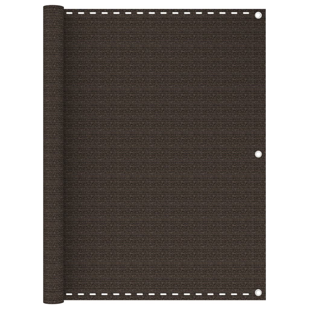 Vidaxl Balkon Bildschirm 120x400 cm HDPE -Braun