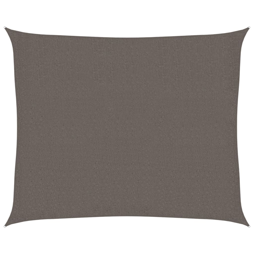 Vidaxl Zonnezeil 160 g m² 2,5 x 3 m HDPE -Anthrazit -Gelenkt