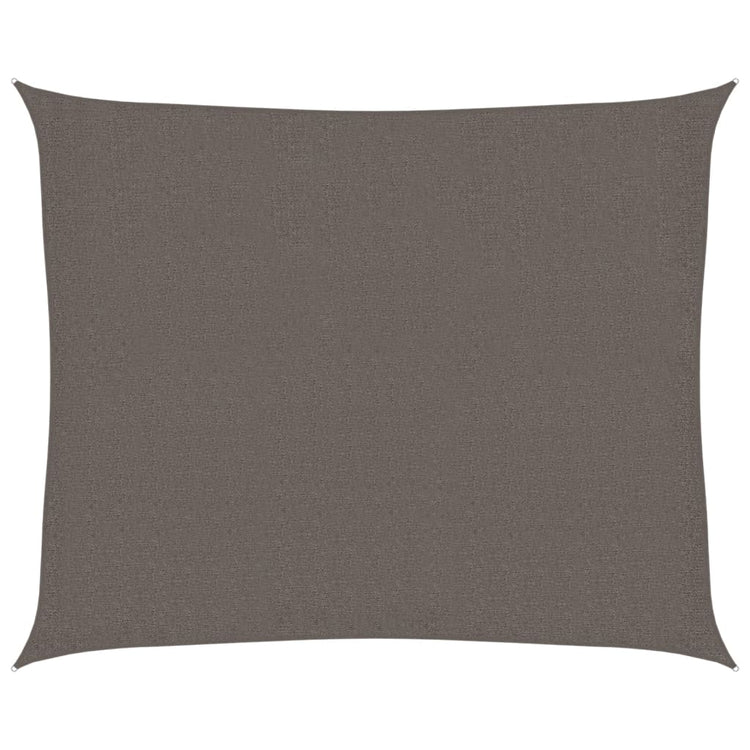 Vidaxl Zonnezeil 160 g m² 2,5 x 3 m HDPE -Anthrazit -Gelenkt