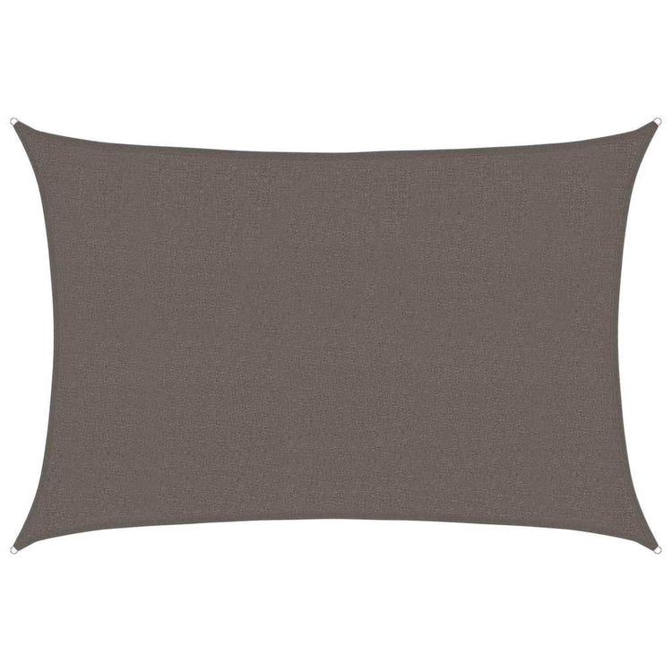 Vidaxl Zonnezeil 160 g m² 2,5 x 4 M HDPE -Anthrazit -gelöscht