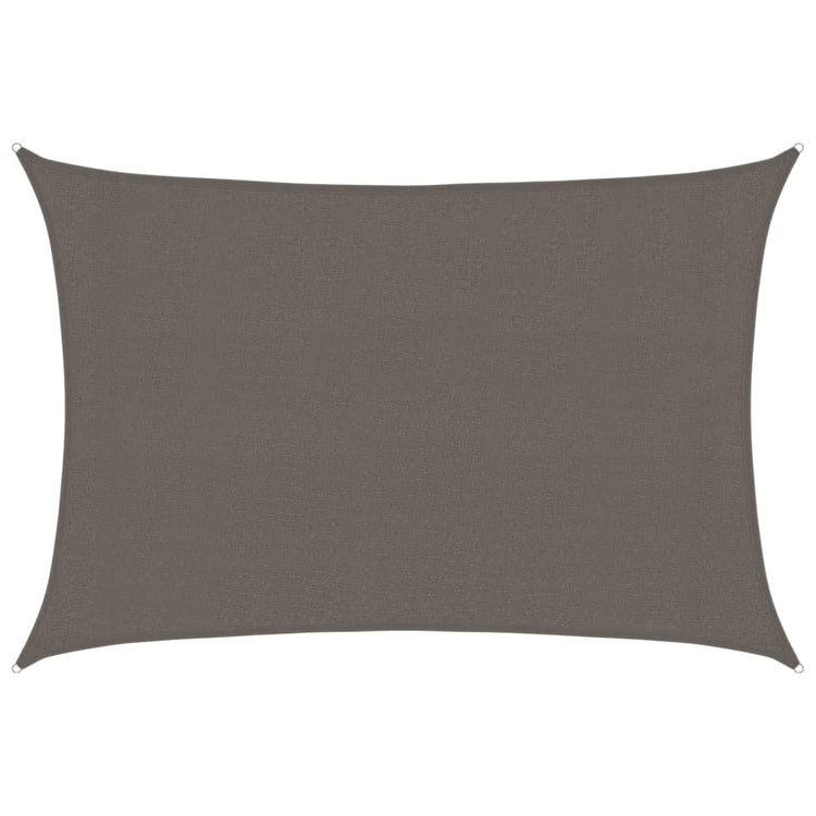 Vidaxl Zonnezeil 160 g m² 3x4,5 M HDPE -Anthrazit -gelöscht