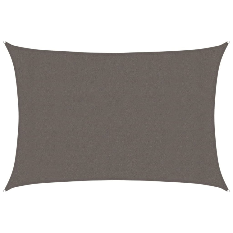 Vidaxl Zonnezeil 160 g m² 3x5 M HDPE -Anthrazit -gelöscht