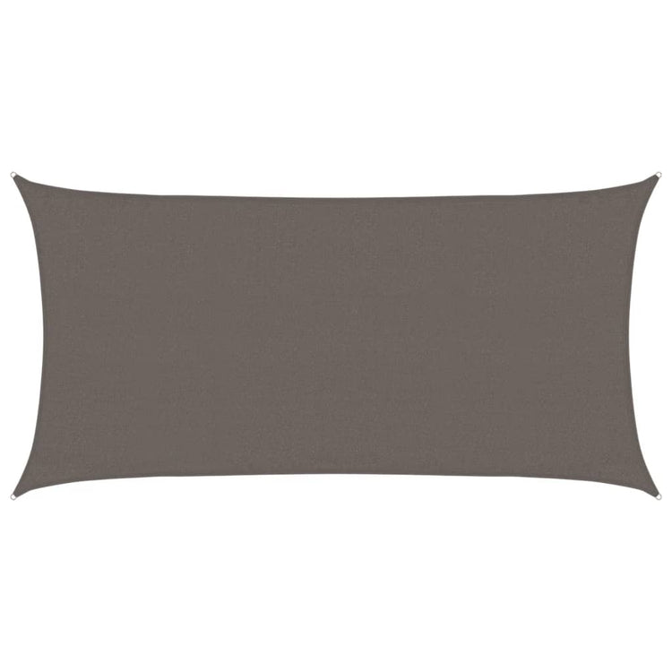 Vidaxl Zonnezeil 160 g m² 3x6 M HDPE -Anthrazit -gelöscht