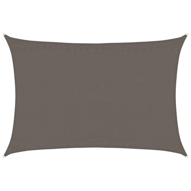 Vidaxl Zonnezeil 160 g m² 3,5 x 4,5 M HDPE -Anthrazit -gelöscht