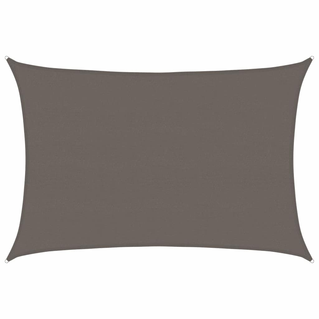 Vidaxl Zonnezeil 160 g m² 5x7 M HDPE -Anthrazit -gelöscht