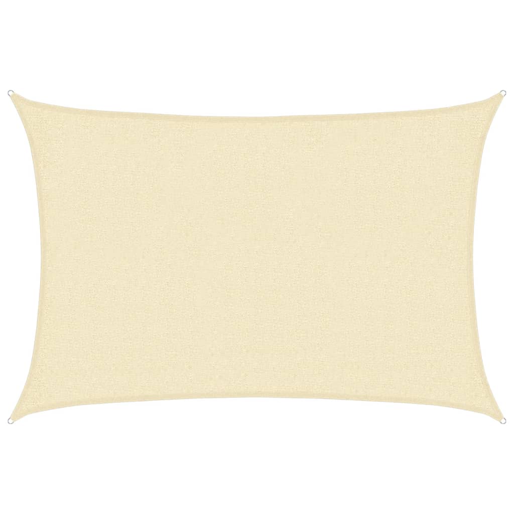 Vidaxl Zonnezeil 160 g m² 2x2,5 M HDPE Cream -Colored