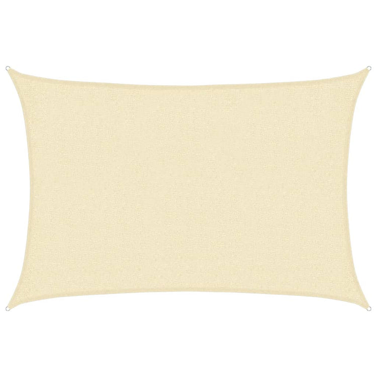 Vidaxl Zonnezeil 160 g m² 2x2,5 M HDPE Cream -Colored
