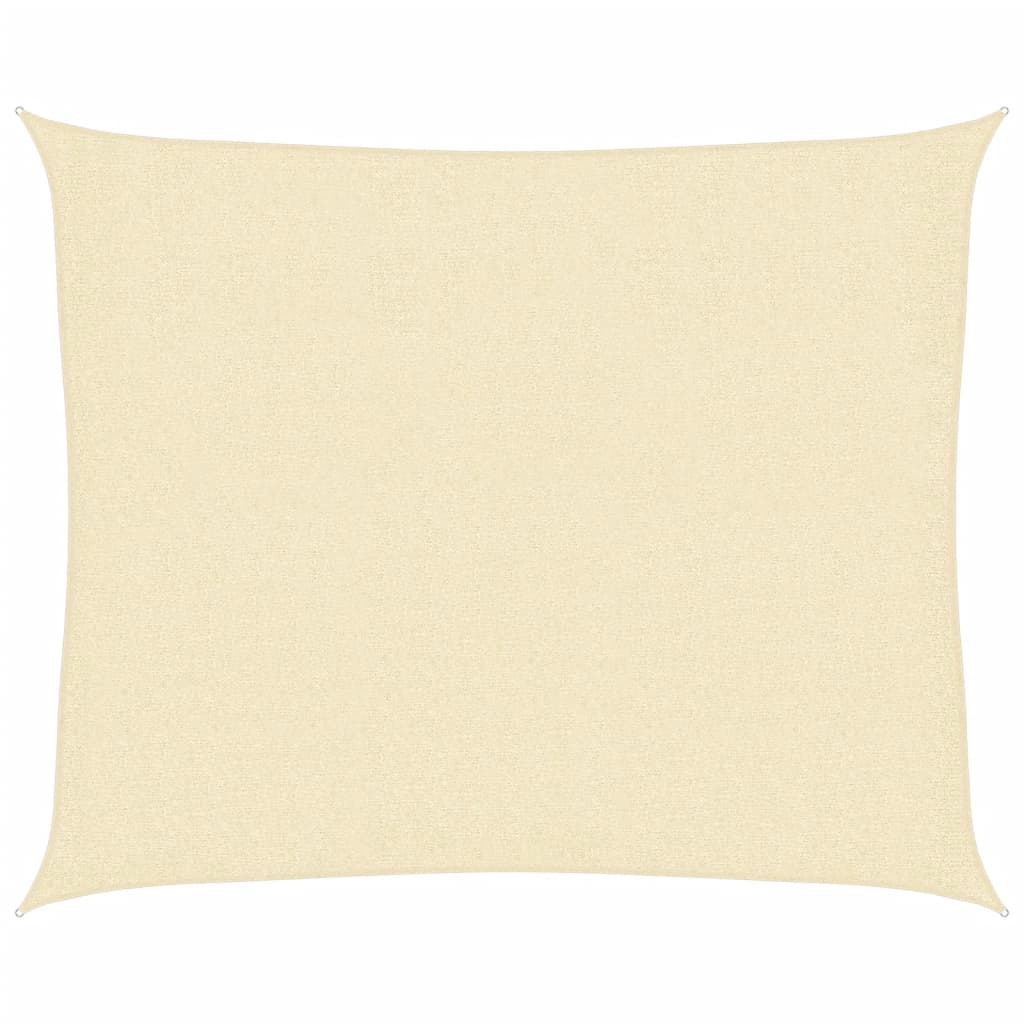 Vidaxl Zonnezeil 160 g m² 2,5 x 3 M HDPE Cream -Colored