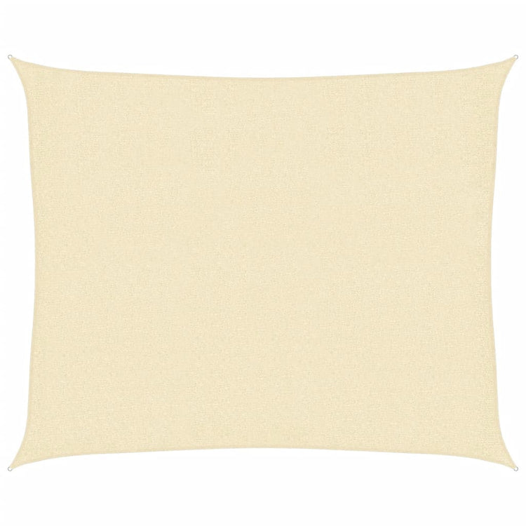 Vidaxl Zonnezeil 160 g m² 2,5 x 3 M HDPE Cream -Colored