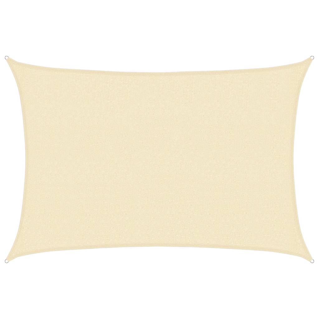 Vidaxl Zonnezeil 160 g m² 2,5 x 4 M HDPE -Creme -Colored