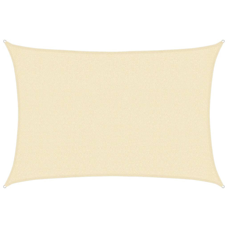 Vidaxl Zonnezeil 160 g m² 2,5 x 4 M HDPE -Creme -Colored