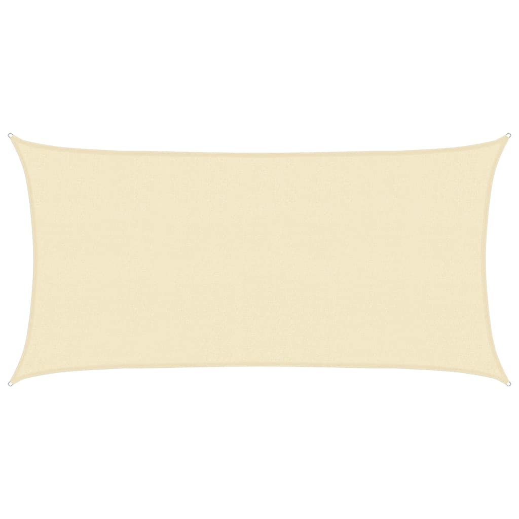 Vidaxl Zonnezeil 160 g m² 2,5 x 4,5 M HDPE -Creme -Colored