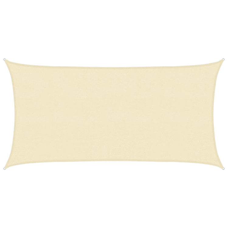 Vidaxl Zonnezeil 160 g m² 2,5 x 5 M HDPE Cream -Colored