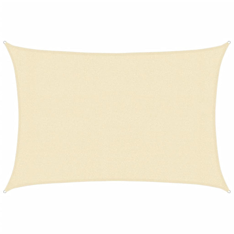 Vidaxl Zonnezeil 160 g m² 3x4 M HDPE -Creme gefärbt