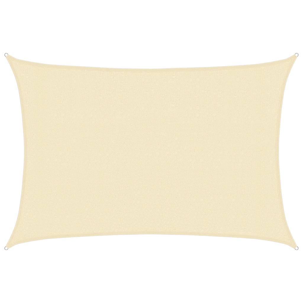 Vidaxl Zonnezeil 160 g m² 3x4,5 M HDPE -Creme -Colored