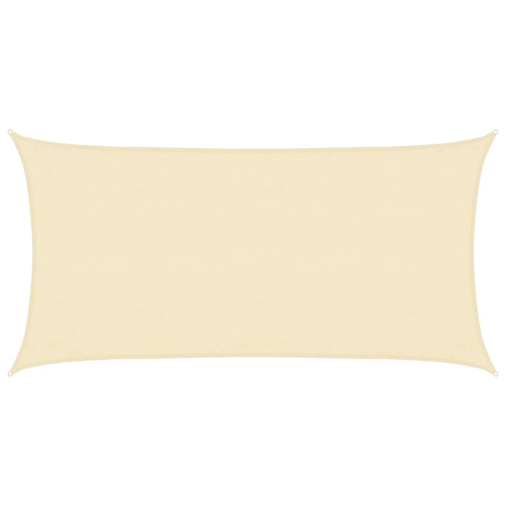 Vidaxl Zonnezeil 160 g m² 3x6 M HDPE -Creme -Colored
