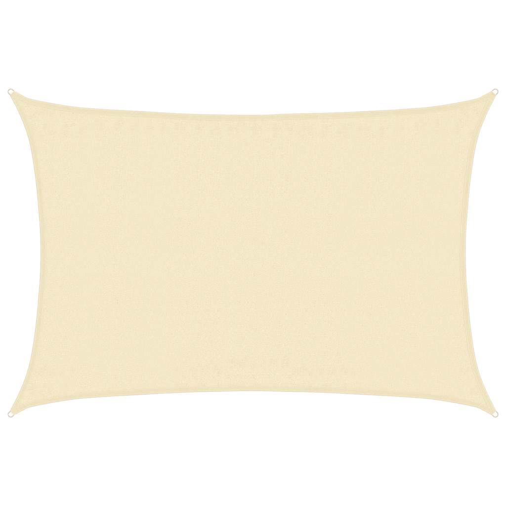 Vidaxl Zonnezeil 160 g m² 3,5 x 5 M HDPE Cream -Colored