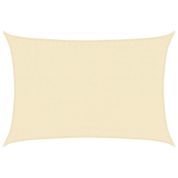 Vidaxl Zonnezeil 160 g m² 3,5 x 5 M HDPE Cream -Colored