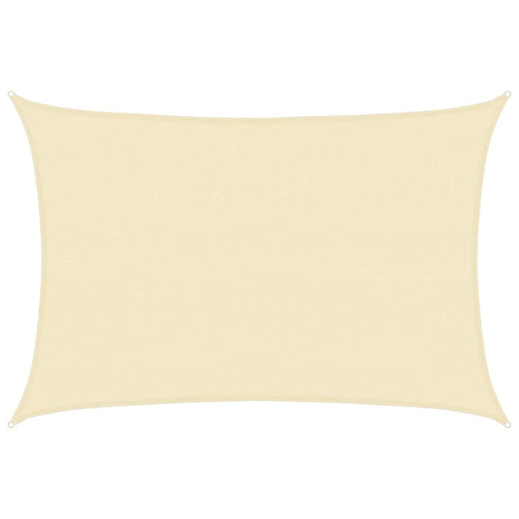 Vidaxl Zonnezeil 160 g m² 4x5 M HDPE Cream -Colored