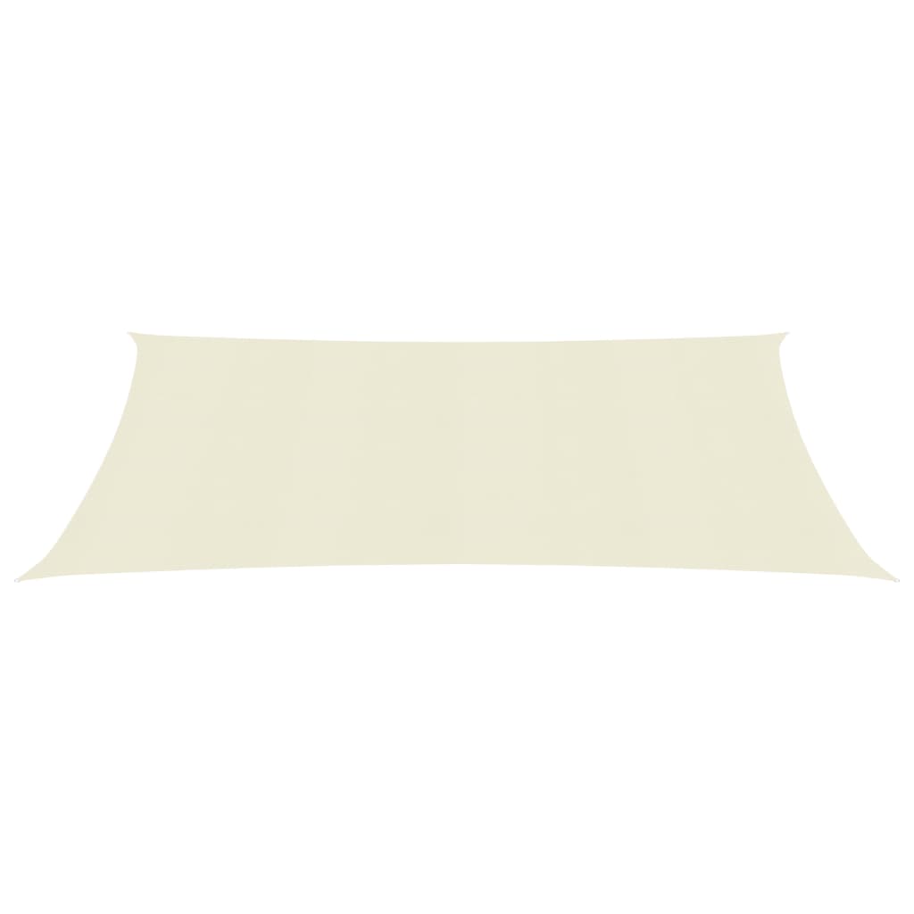 Vidaxl Zonnezeil 160 g m² 6x8 M HDPE -Cremefarbe