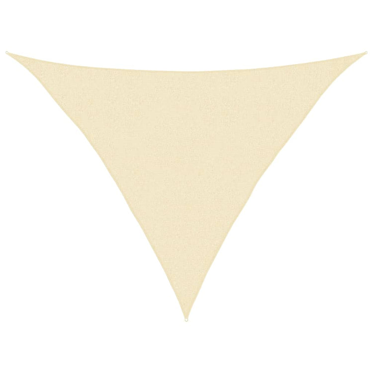 Vidaxl Zonnezeil 160 g m² 2,5 x 2,5 x 3,5 M HDPE -Creme -Colored